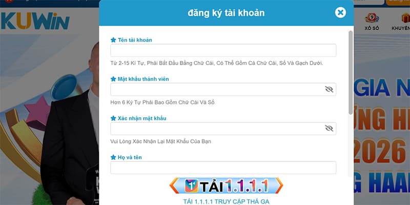 Đăng ký tài khoản 